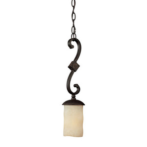C3601RI125 River Crest Mini-Pendant Pendant Light - Rustic Iron C3601RI125 River Crest Mini-Pendant Pendant Light - Rustic Iron