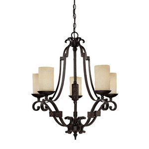 C3605RI125 River Crest Mid Sized Chandelier Chandelier - Rustic Iron C3605RI125 River Crest Mid Sized Chandelier Chandelier - Rustic Iron