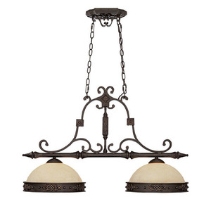 C3607RI River Crest Linear Pendant Pendant Light - Rustic Iron C3607RI River Crest Linear Pendant Pendant Light - Rustic Iron