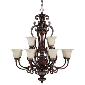 C3632CB283 Chesterfield Large Foyer Chandelier Chandelier - Chesterfield Brown C3632CB283 Chesterfield Large Foyer Chandelier Chandelier - Chesterfield Brown
