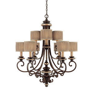 C3889CZ406 Park Place Mid Sized Chandelier Chandelier - Champagne Bronze C3889CZ406 Park Place Mid Sized Chandelier Chandelier - Champagne Bronze