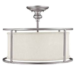 C3914MN459 Midtown Semi Flush Mount Ceiling Light - Matte Nickel C3914MN459 Midtown Semi Flush Mount Ceiling Light - Matte Nickel