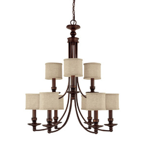 C3919BB450 Midtown Large Foyer Chandelier Chandelier - Burnished Bronze C3919BB450 Midtown Large Foyer Chandelier Chandelier - Burnished Bronze