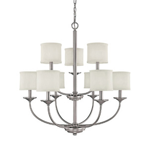 C3929MN469 Loft Large Foyer Chandelier Chandelier - Matte Nickel C3929MN469 Loft Large Foyer Chandelier Chandelier - Matte Nickel
