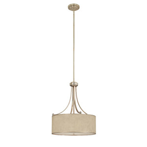 C3931WG481 Luna Drum Pendant Pendant Light - Winter Gold C3931WG481 Luna Drum Pendant Pendant Light - Winter Gold