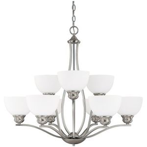 C4039BN212 Stanton Mid Sized Chandelier Chandelier - Brushed Nickel C4039BN212 Stanton Mid Sized Chandelier Chandelier - Brushed Nickel