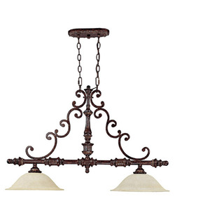C4152CB Chesterfield Linear Pendant Pendant Light - Chesterfield Brown C4152CB Chesterfield Linear Pendant Pendant Light - Chesterfield Brown