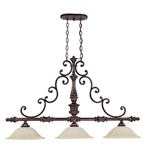 C4153CB Chesterfield Linear Pendant Pendant Light - Chesterfield Brown C4153CB Chesterfield Linear Pendant Pendant Light - Chesterfield Brown