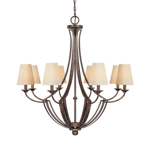 C4338RT524 Soho Mid Sized Chandelier Chandelier - Rustic C4338RT524 Soho Mid Sized Chandelier Chandelier - Rustic