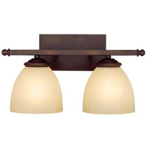 C8402BB201 Chapman 2 Bulb Bathroom Lighting - Burnished Bronze C8402BB201 Chapman 2 Bulb Bathroom Lighting - Burnished Bronze