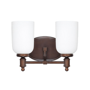 C8442BB102 Covington 2 Bulb Bathroom Lighting - Burnished Bronze C8442BB102 Covington 2 Bulb Bathroom Lighting - Burnished Bronze