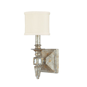 C8481SG535 Palazzo 1 Bulb Wall Sconce - Silver / Gold Leaf C8481SG535 Palazzo 1 Bulb Wall Sconce - Silver / Gold Leaf