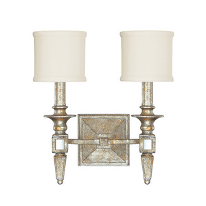 C8482SG535 Palazzo Multi Bulb Wall Sconce - Silver / Gold Leaf C8482SG535 Palazzo Multi Bulb Wall Sconce - Silver / Gold Leaf