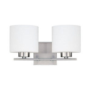 C8492BN103 Steele 2 Bulb Bathroom Lighting - Brushed Nickel C8492BN103 Steele 2 Bulb Bathroom Lighting - Brushed Nickel