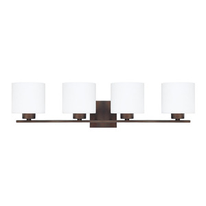 C8494BB103 Steele 4 or More Bulb Bathroom Lighting - Burnished Bronze C8494BB103 Steele 4 or More Bulb Bathroom Lighting - Burnished Bronze