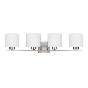 C8494BN103 Steele 4 or More Bulb Bathroom Lighting - Brushed Nickel C8494BN103 Steele 4 or More Bulb Bathroom Lighting - Brushed Nickel