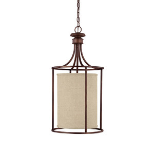 C9042BB473 Midtown Down Light Pendant Light - Burnished Bronze / Beige C9042BB473 Midtown Down Light Pendant Light - Burnished Bronze / Beige
