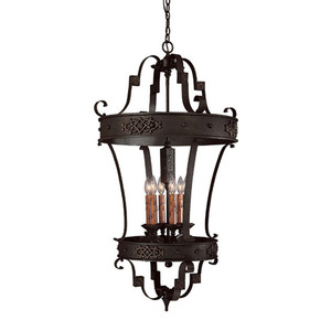 C9352RI River Crest Entrance / Foyer Pendant Light - Rustic Iron C9352RI River Crest Entrance / Foyer Pendant Light - Rustic Iron
