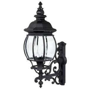C9860BK French Country Entrance Outdoor Wall Light - Black C9860BK French Country Entrance Outdoor Wall Light - Black