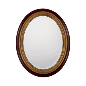 CM241839 Oval Mirror - Mahogany and Gold CM241839 Oval Mirror - Mahogany and Gold