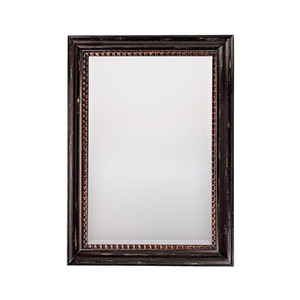 CM362410 Square / Rectangular Mirror - Distressed Black/Antique Gold CM362410 Square / Rectangular Mirror - Distressed Black/Antique Gold