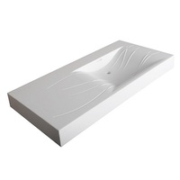 Vessel Style Bathroom Sink 42 x 20 x 4-1/4 Vessel Style Bathroom Sink 42 x 20 x 4-1/4