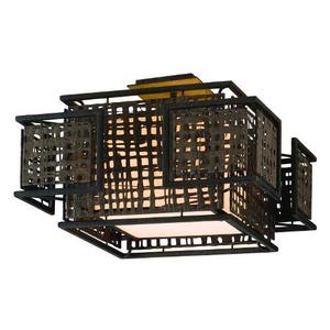 C10532 Shoji Semi Flush Mount Ceiling Light - Bonsai Bronze C10532 Shoji Semi Flush Mount Ceiling Light - Bonsai Bronze