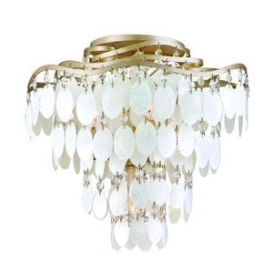 C10934 Dolce Semi Flush Mount Ceiling Light - Champagne Leaf C10934 Dolce Semi Flush Mount Ceiling Light - Champagne Leaf