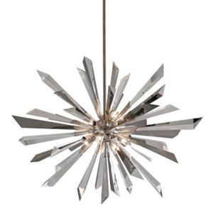 C14048 INERTIA Multi Light Pendant Light - Silver Leaf C14048 INERTIA Multi Light Pendant Light - Silver Leaf