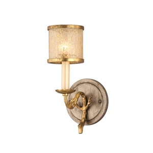 C6661 Parc Royale 1 Bulb Wall Sconce - Gold / Silver Leaf C6661 Parc Royale 1 Bulb Wall Sconce - Gold / Silver Leaf