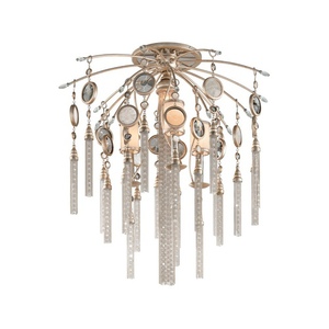 C16237 Bliss Semi Flush Mount Ceiling Light - Topaz Leaf C16237 Bliss Semi Flush Mount Ceiling Light - Topaz Leaf