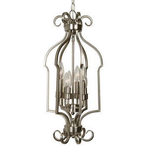 C7110BN6 Builders Entrance / Foyer Pendant Light - Brushed Nickel C7110BN6 Builders Entrance / Foyer Pendant Light - Brushed Nickel