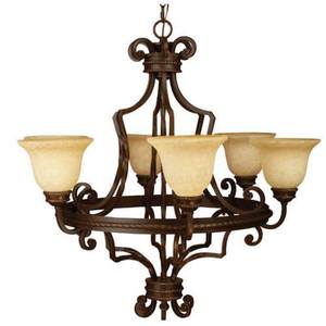 C8134AG6 Riata Mid Sized Chandelier Chandelier - Aged Bronze C8134AG6 Riata Mid Sized Chandelier Chandelier - Aged Bronze