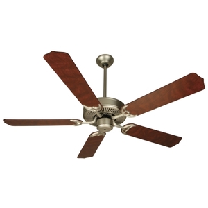 CCD52BN/BCD52RW3 Contractors Design Large Fan (52'' to 59'') Ceiling Fan - Brushed Nickel / Rosewood CCD52BN/BCD52RW3 Contractors Design Large Fan (52'' to 59'') Ceiling Fan - Brushed Nickel / Rosewood