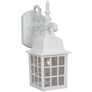 CZ27004 Grid Cage Entrance Outdoor Wall Light - Matte White CZ27004 Grid Cage Entrance Outdoor Wall Light - Matte White