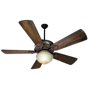 CSM52RI/B554PWAL/OLK715CFL San Miguel Large Fan (52'' to 59'') Ceiling Fan - Rustic Iron CSM52RI/B554PWAL/OLK715CFL San Miguel Large Fan (52'' to 59'') Ceiling Fan - Rustic Iron