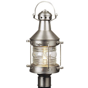 CZ11528 Nautical Post Light Post Lights - Brushed Nickel CZ11528 Nautical Post Light Post Lights - Brushed Nickel