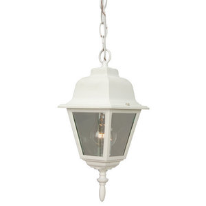 CZ17104 Straight Glass Hanging Hanging Lantern - Matte White CZ17104 Straight Glass Hanging Hanging Lantern - Matte White