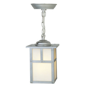 CZ184156 Mission Hanging Hanging Lantern - Stainless Steel CZ184156 Mission Hanging Hanging Lantern - Stainless Steel