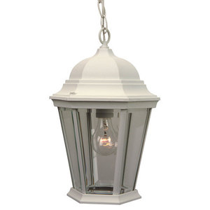 CZ25104 Straight Glass Hanging Hanging Lantern - Matte White CZ25104 Straight Glass Hanging Hanging Lantern - Matte White