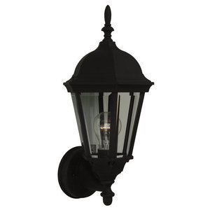 CZ31605 Straight Glass Entrance Outdoor Wall Light - Matte Black CZ31605 Straight Glass Entrance Outdoor Wall Light - Matte Black