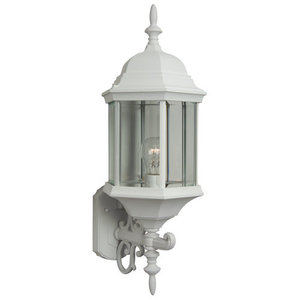 CZ69004 Hex Entrance Outdoor Wall Light - Matte White CZ69004 Hex Entrance Outdoor Wall Light - Matte White