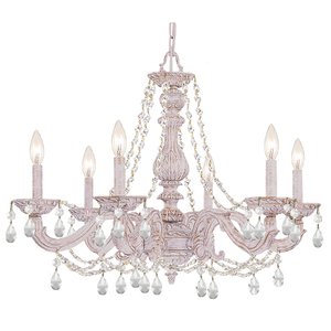 C5026AWCLSAQ Sutton Mid Sized Chandelier Chandelier - Antique White C5026AWCLSAQ Sutton Mid Sized Chandelier Chandelier - Antique White