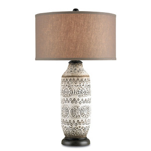 C6350 Intarsia Table Lamp - Antique Brown C6350 Intarsia Table Lamp - Antique Brown