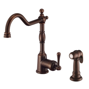 DD401557BR Opulence Single Handle Kitchen Faucet - Tumbled Bronze DD401557BR Opulence Single Handle Kitchen Faucet - Tumbled Bronze