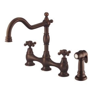 DD404557BR Opulence Two-Handle Kitchen Faucet - Tumbled Bronze DD404557BR Opulence Two-Handle Kitchen Faucet - Tumbled Bronze