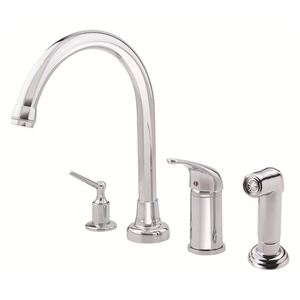 DD409012 Melrose Single Handle Kitchen Faucet - Chrome DD409012 Melrose Single Handle Kitchen Faucet - Chrome