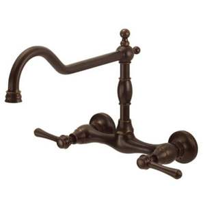 DD416057BR Opulence Wall Mount Kitchen Faucet - Tumbled Bronze DD416057BR Opulence Wall Mount Kitchen Faucet - Tumbled Bronze