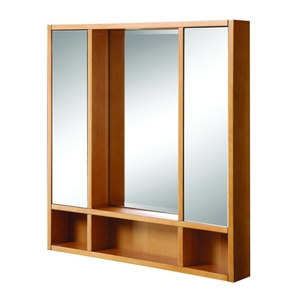 D9713MPL Tyson Tri-view Medicine Cabinet - Maple D9713MPL Tyson Tri-view Medicine Cabinet - Maple