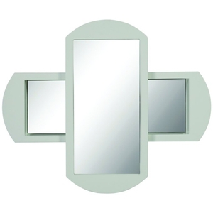 D9721WHT Gabrielle Unique Shape Mirror - White D9721WHT Gabrielle Unique Shape Mirror - White
